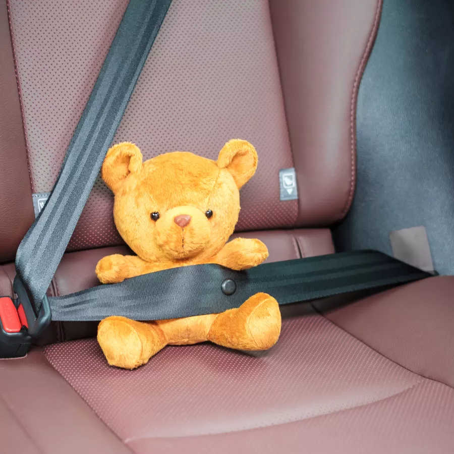 A child's toy in the car